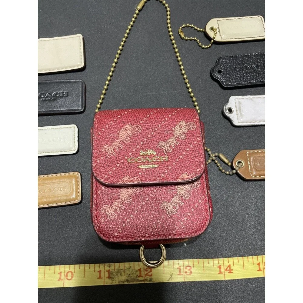 COACH hang tag bag charm Accessory Lot Of 9 Flaws READ Y2K